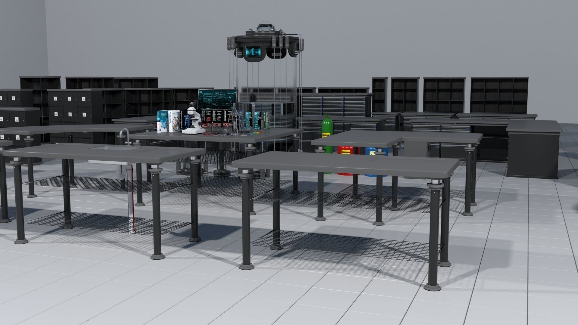 Laboratory pack 3D model_3