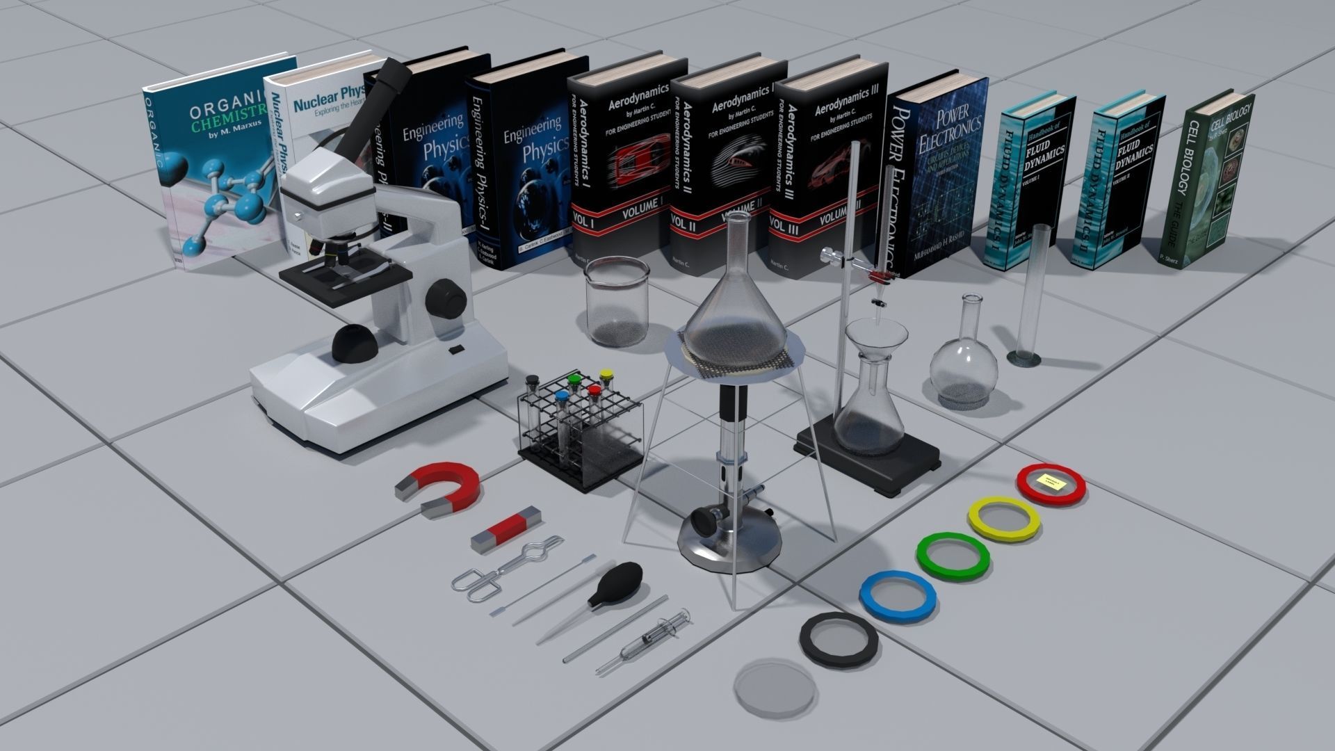 Laboratory pack 3D model_4