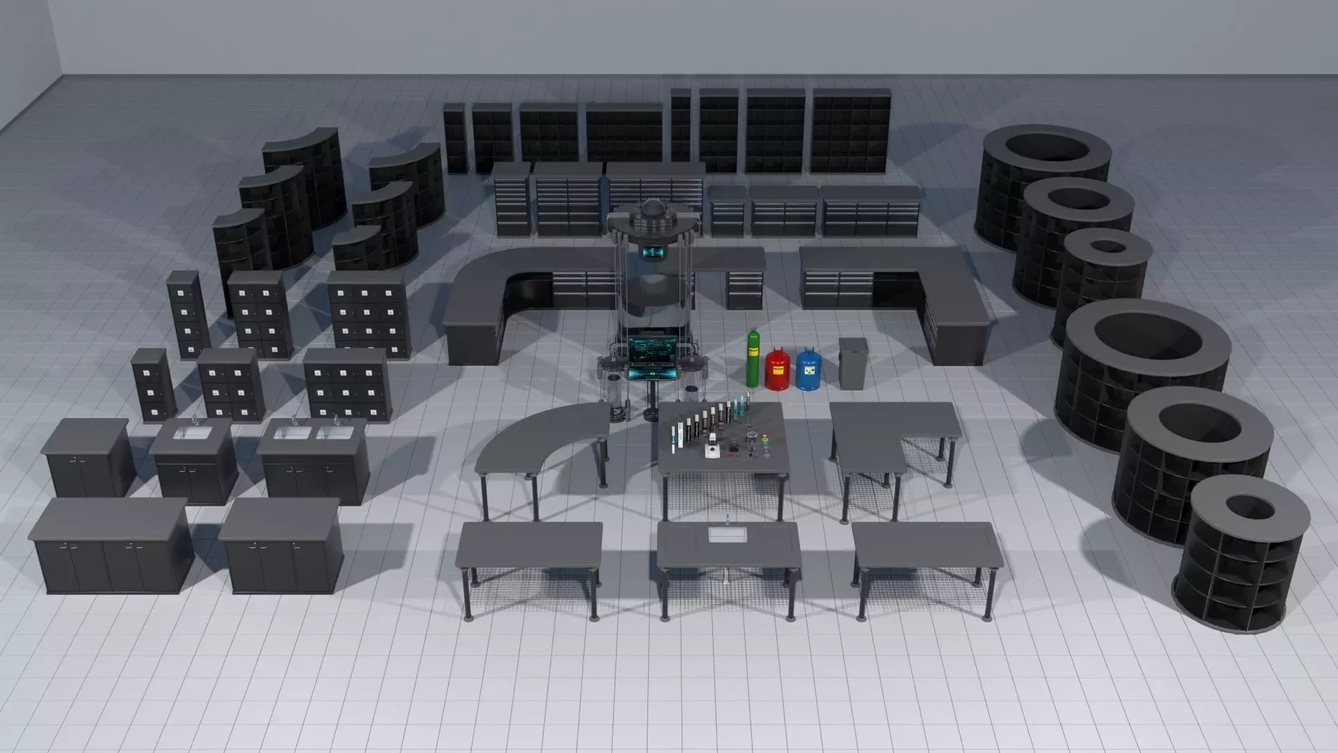 Laboratory pack 3D model_0