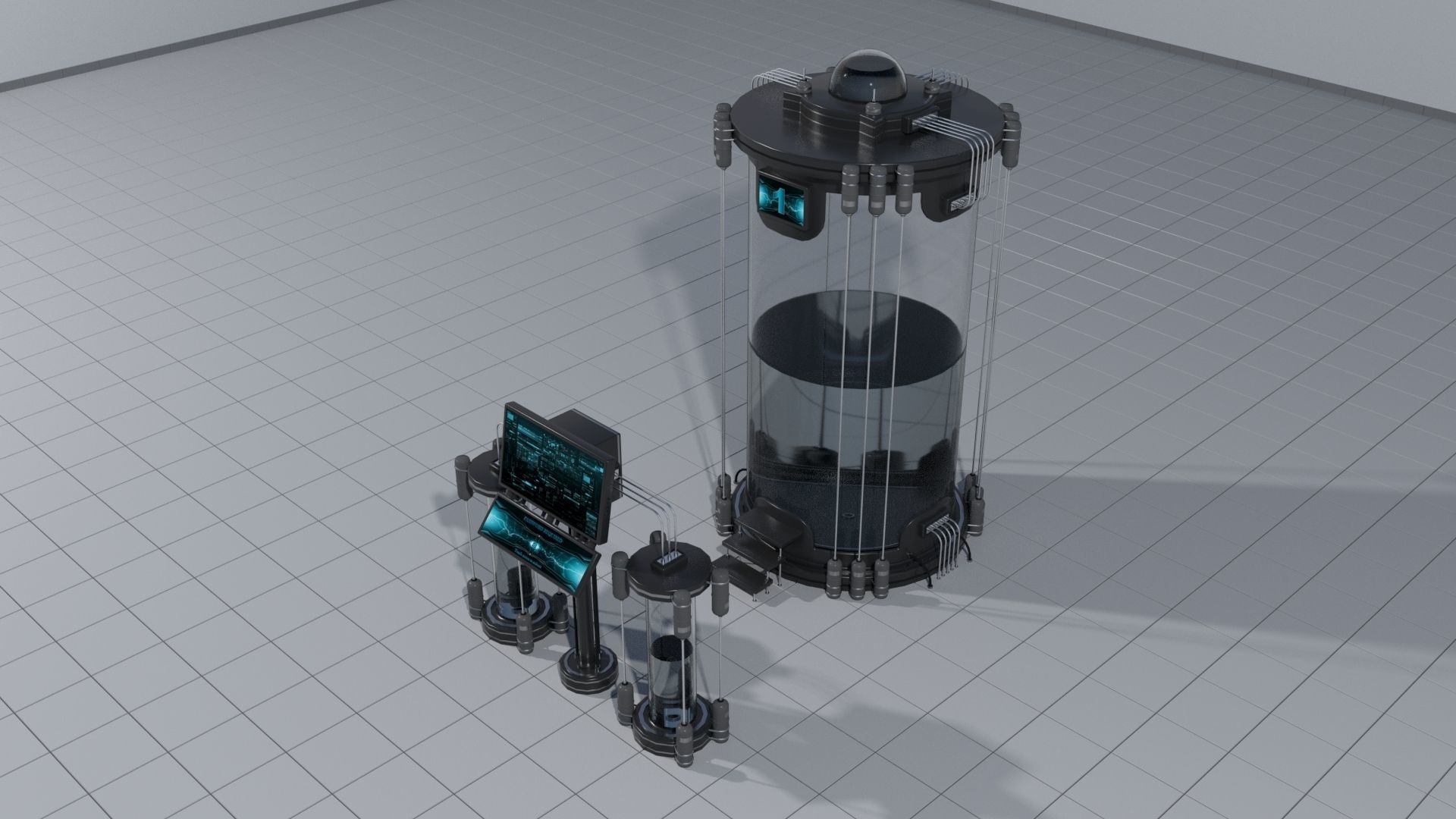 Laboratory pack 3D model_12