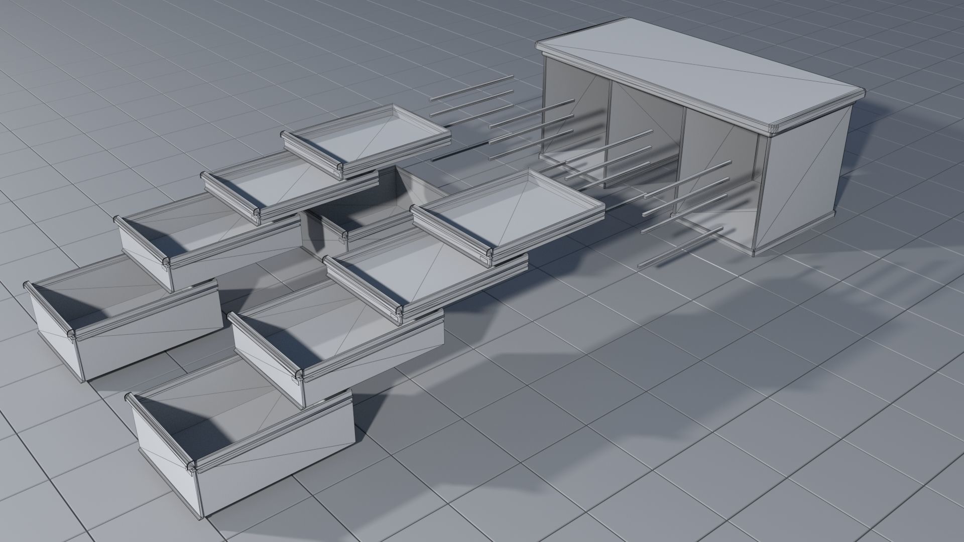 Laboratory pack 3D model_25