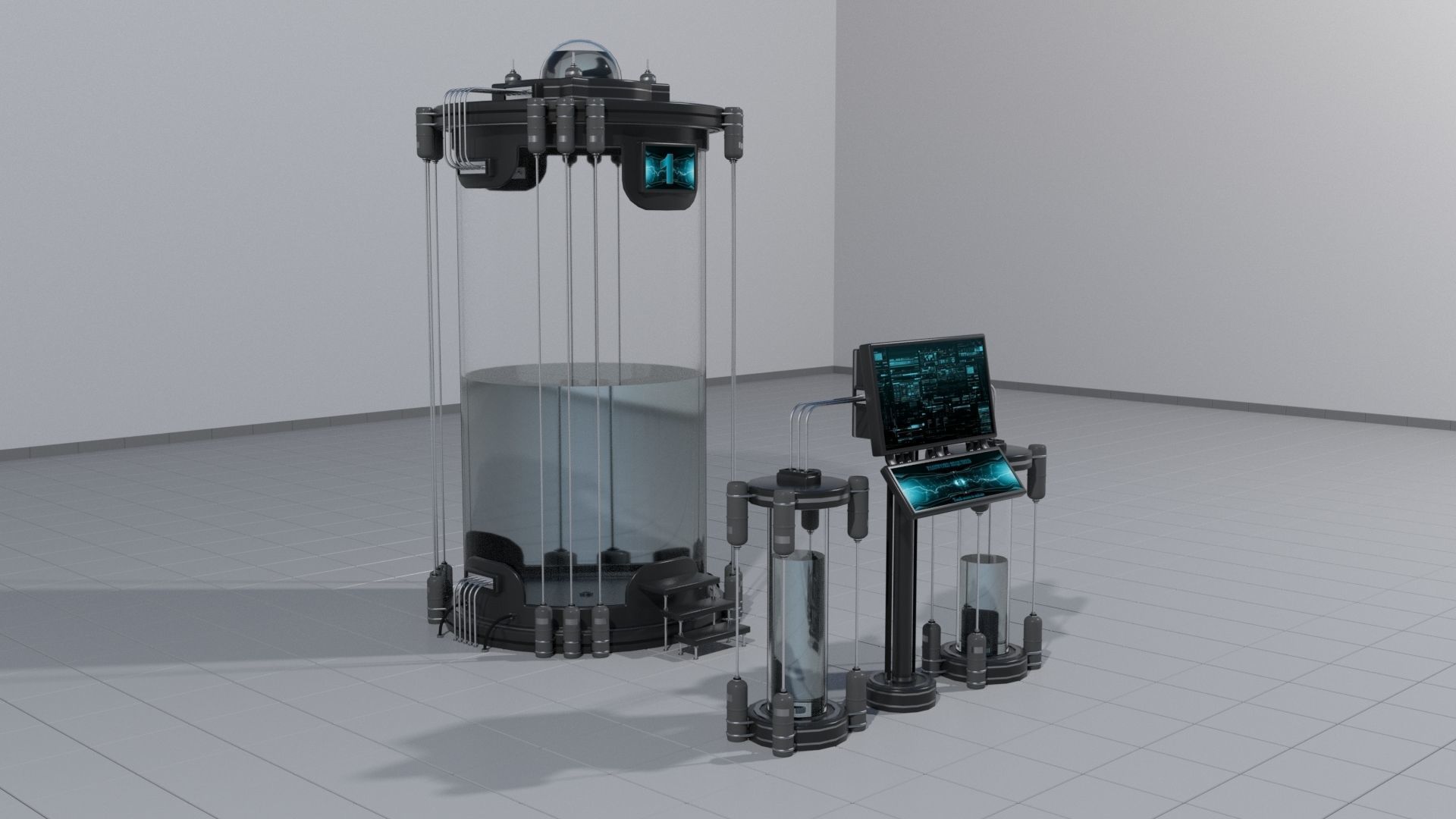 Laboratory pack 3D model_10