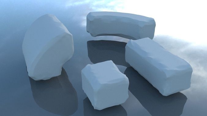 OLD BRICKS Low-poly 3D model