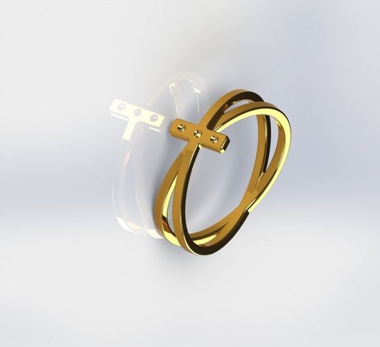 Bague entrelacer 3D print model