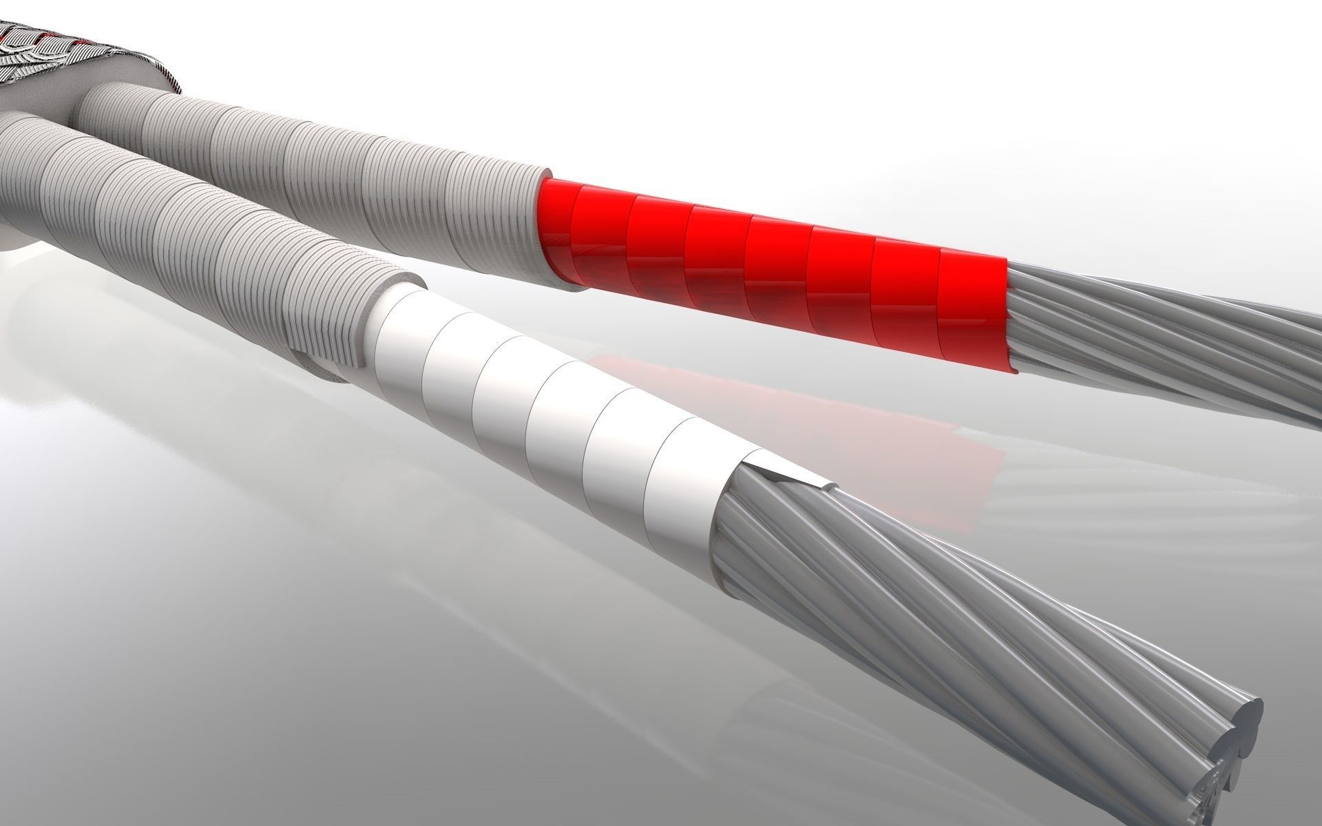 Thermo Couples Electric Cable 3D model_8