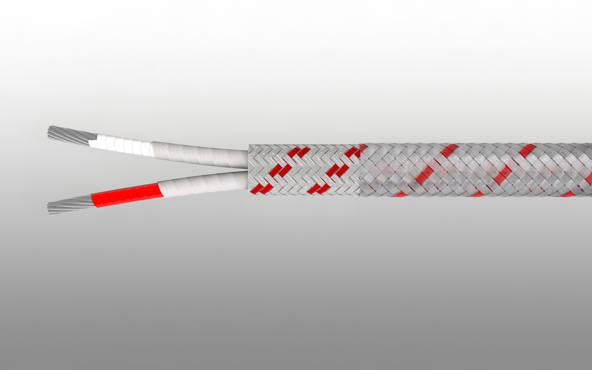 Thermo Couples Electric Cable 3D model_2