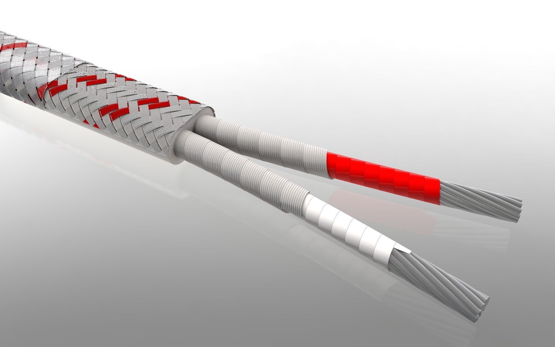 Thermo Couples Electric Cable 3D model_6