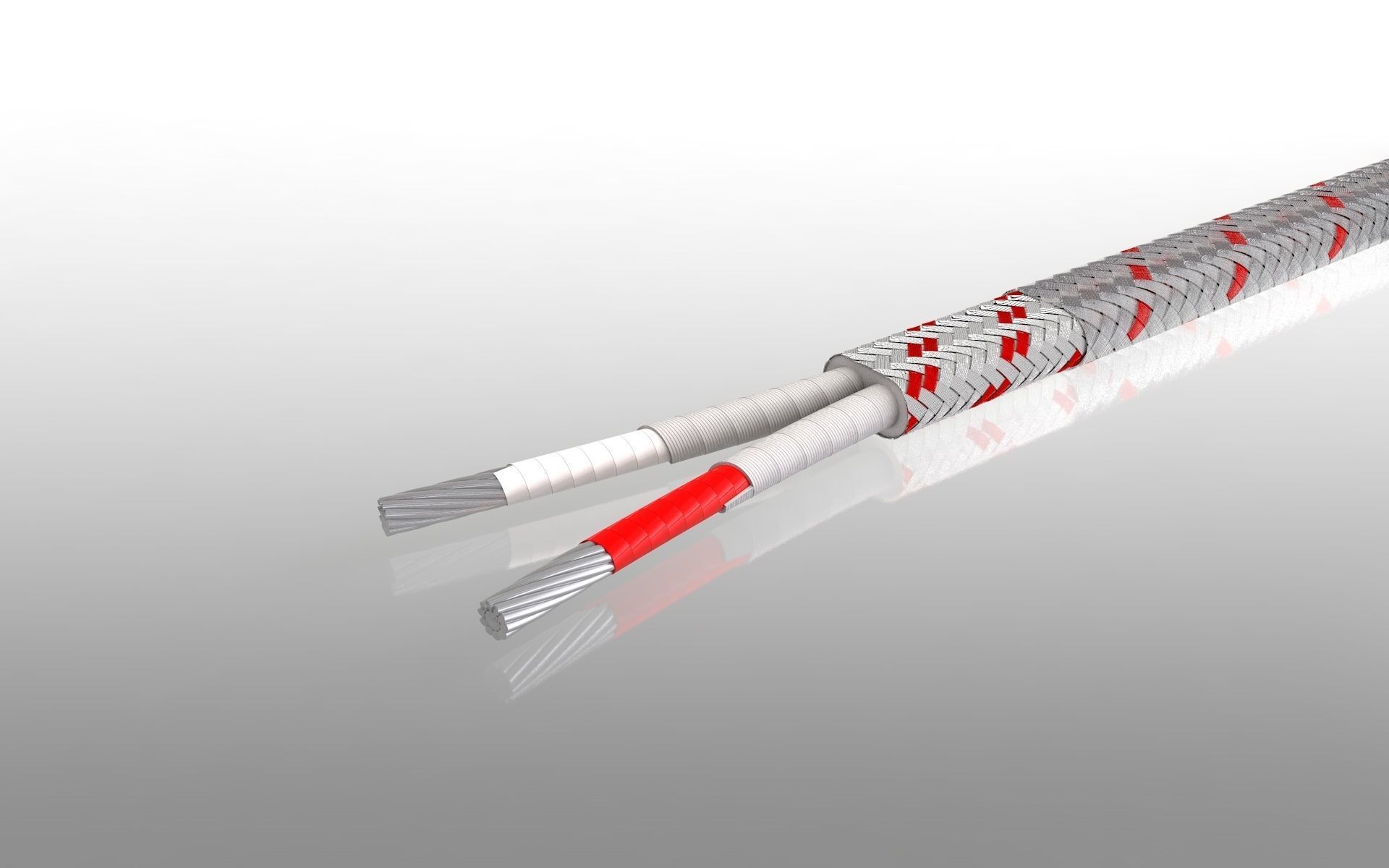 Thermo Couples Electric Cable 3D model_3