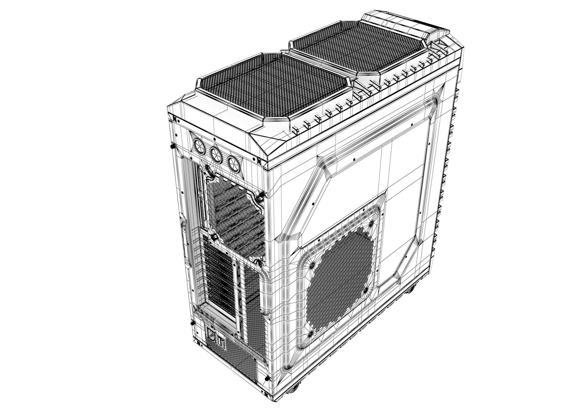 Cooler Master PC Case 3D model_5