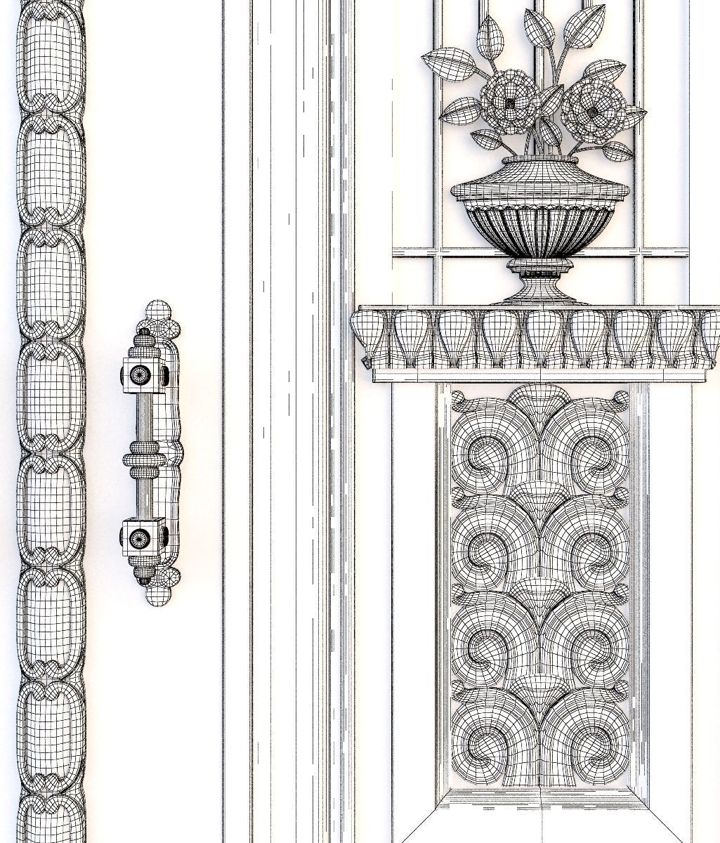 Classic Doors 3D model_7