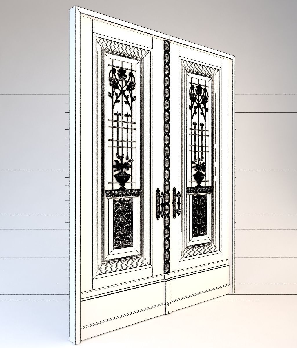 Classic Doors 3D model_5