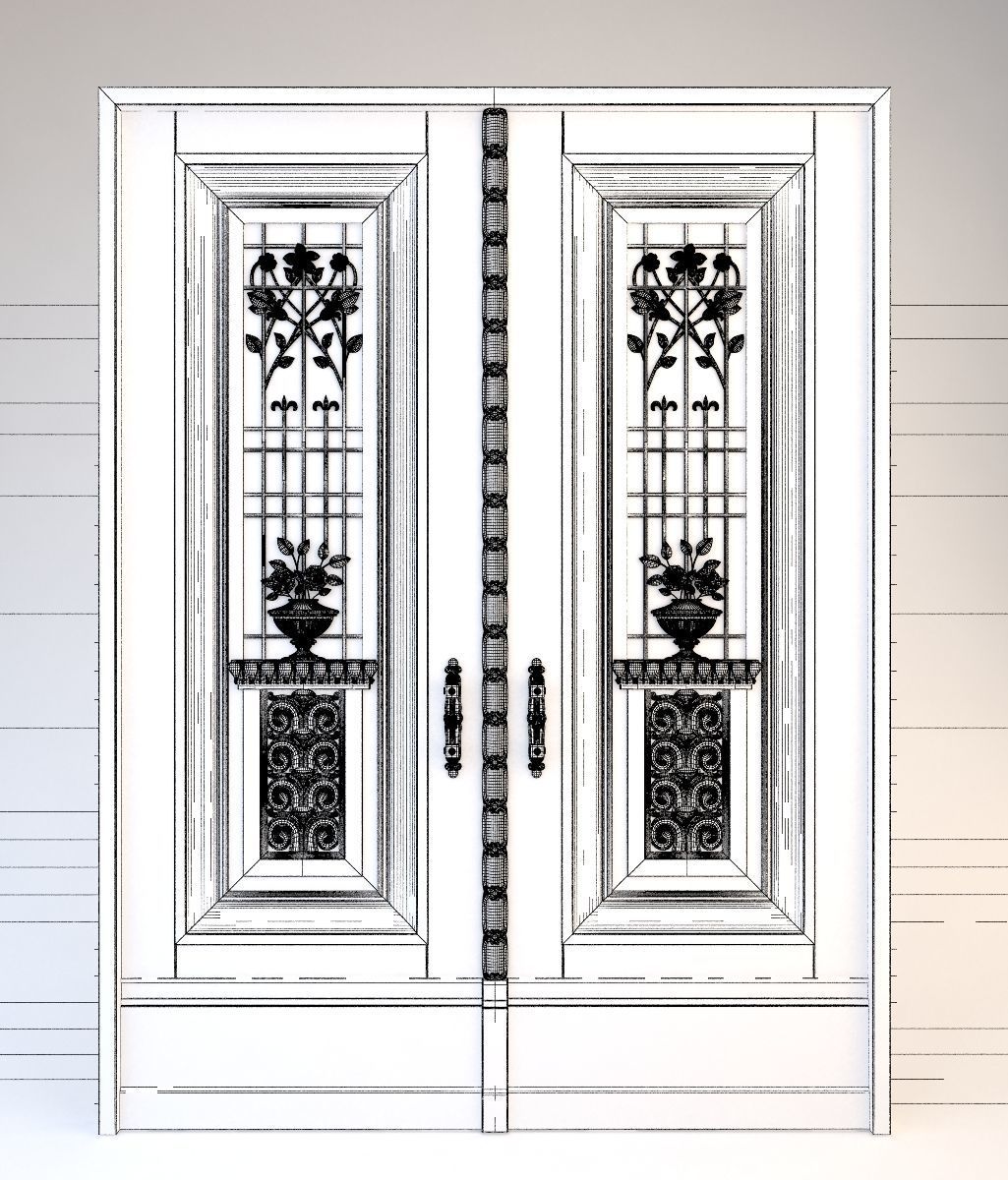 Classic Doors 3D model_4