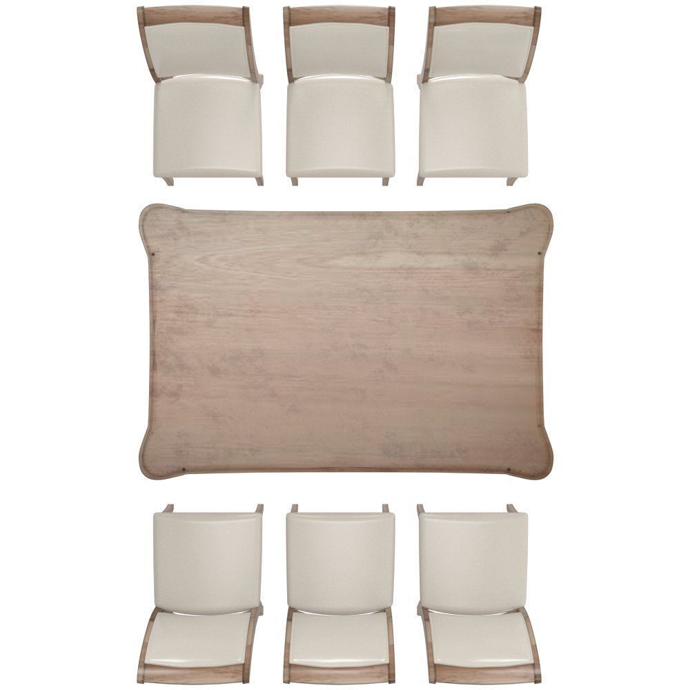 Regina 7 Piece Dining Set 3D model_5