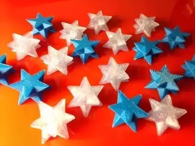 3D stars star Free 3D print model