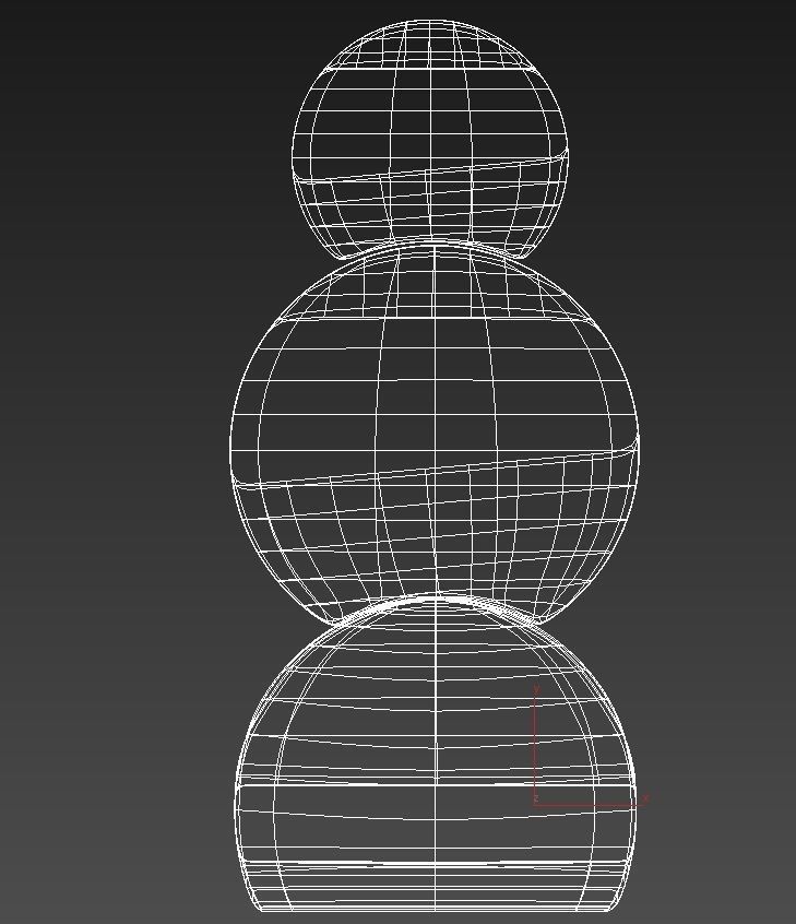 Wooden Bedside Table 3D model_2