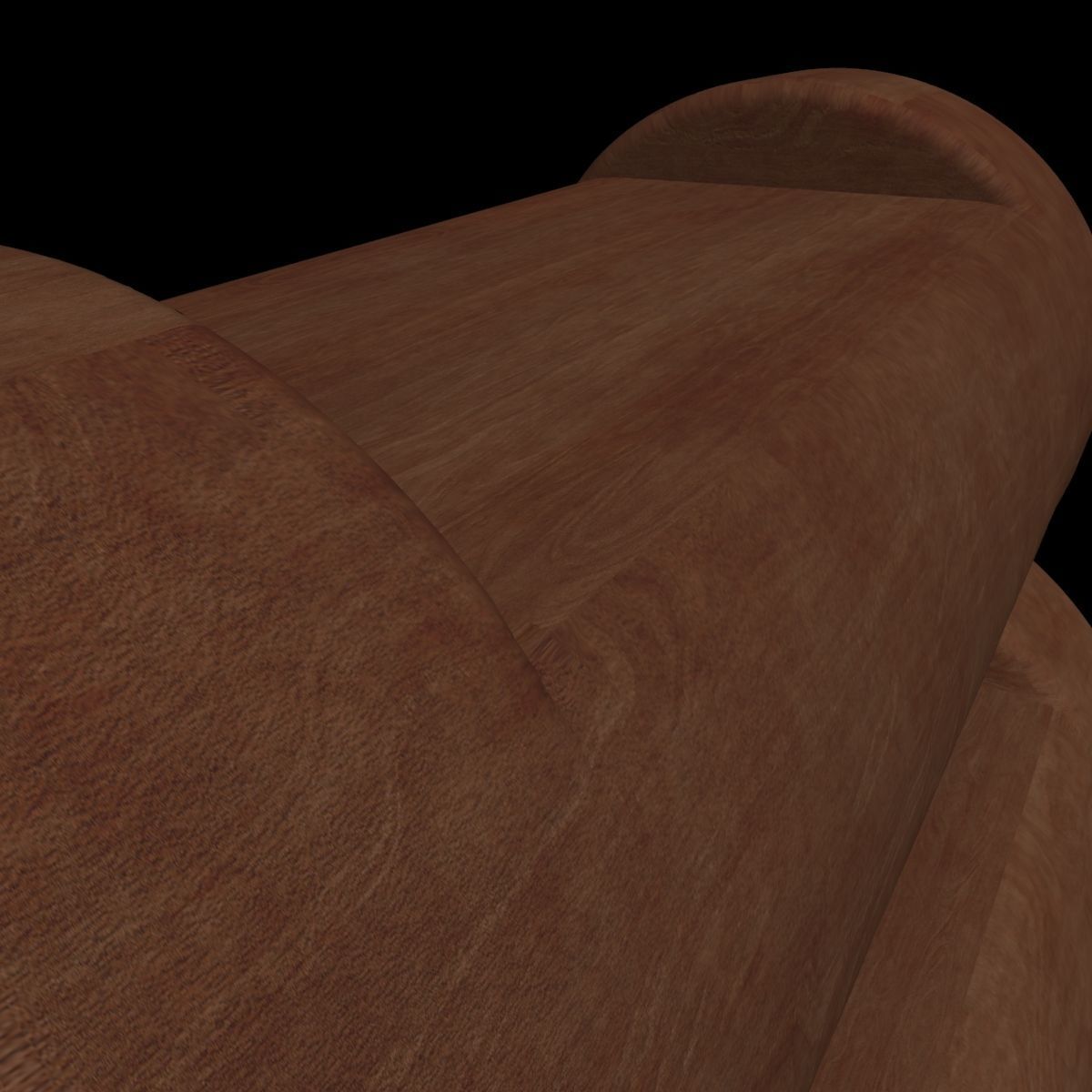 Wooden Bedside Table 3D model_6