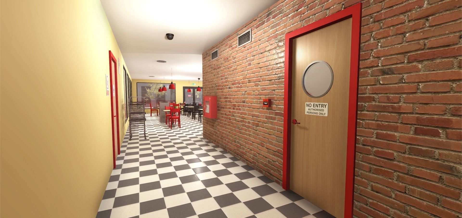 Burger Interior Low-poly 3D model_9