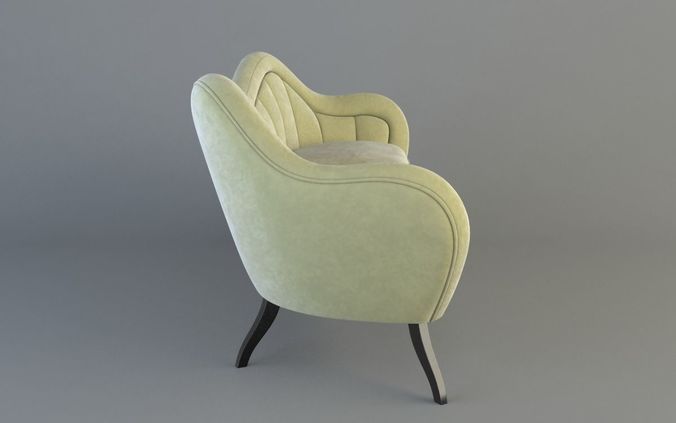 Sofa Hermes 3D model 3