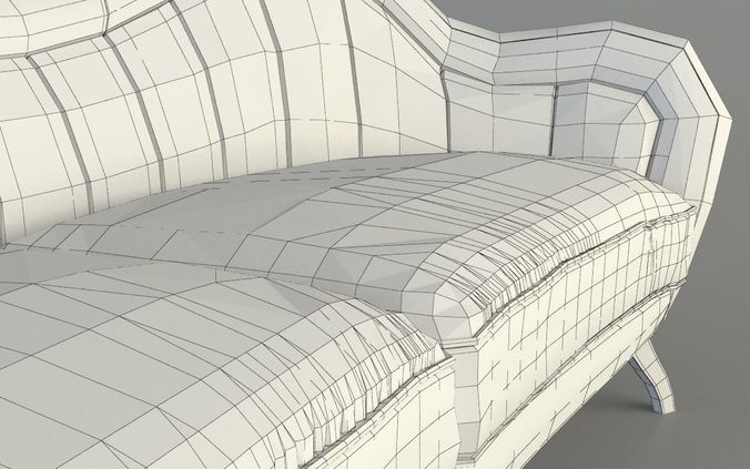 Sofa Hermes 3D model 7