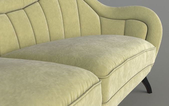 Sofa Hermes 3D model 2