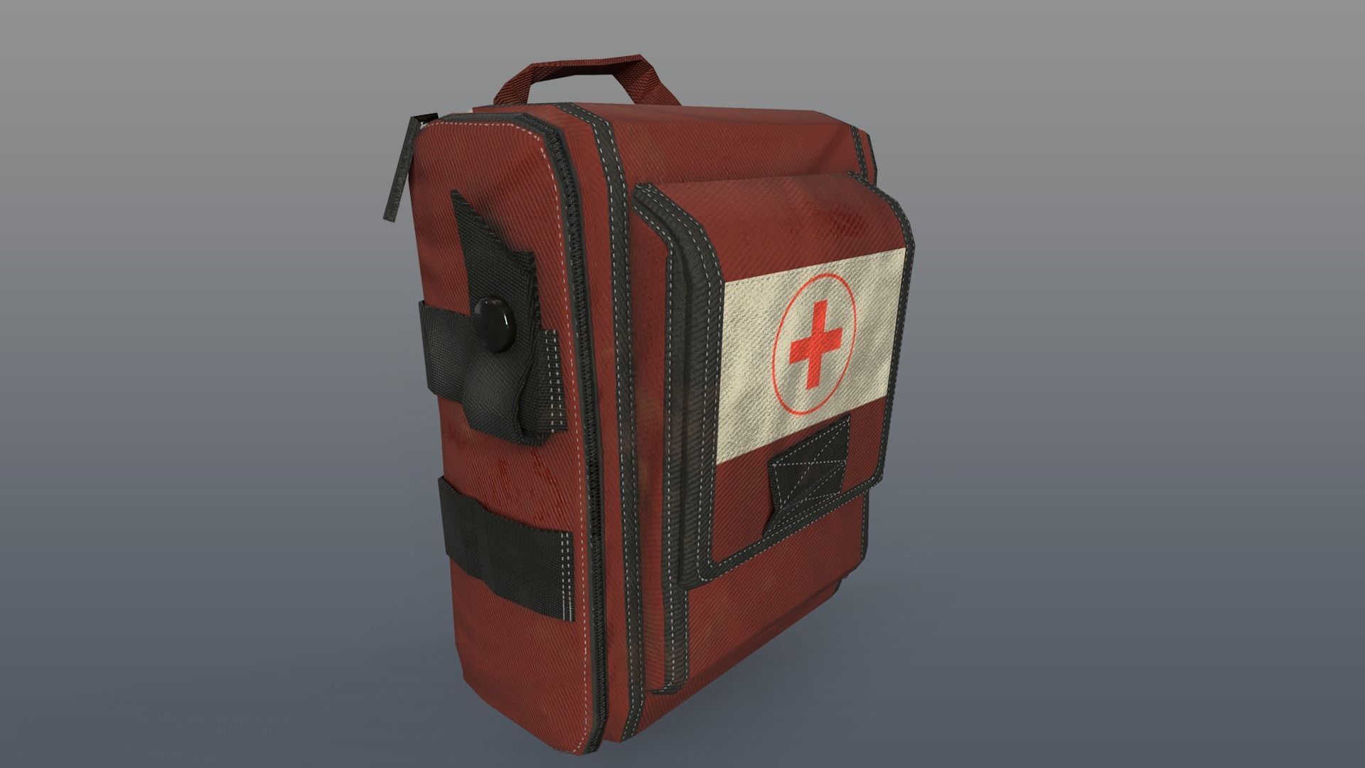 Military medkits Low-poly 3D model_6