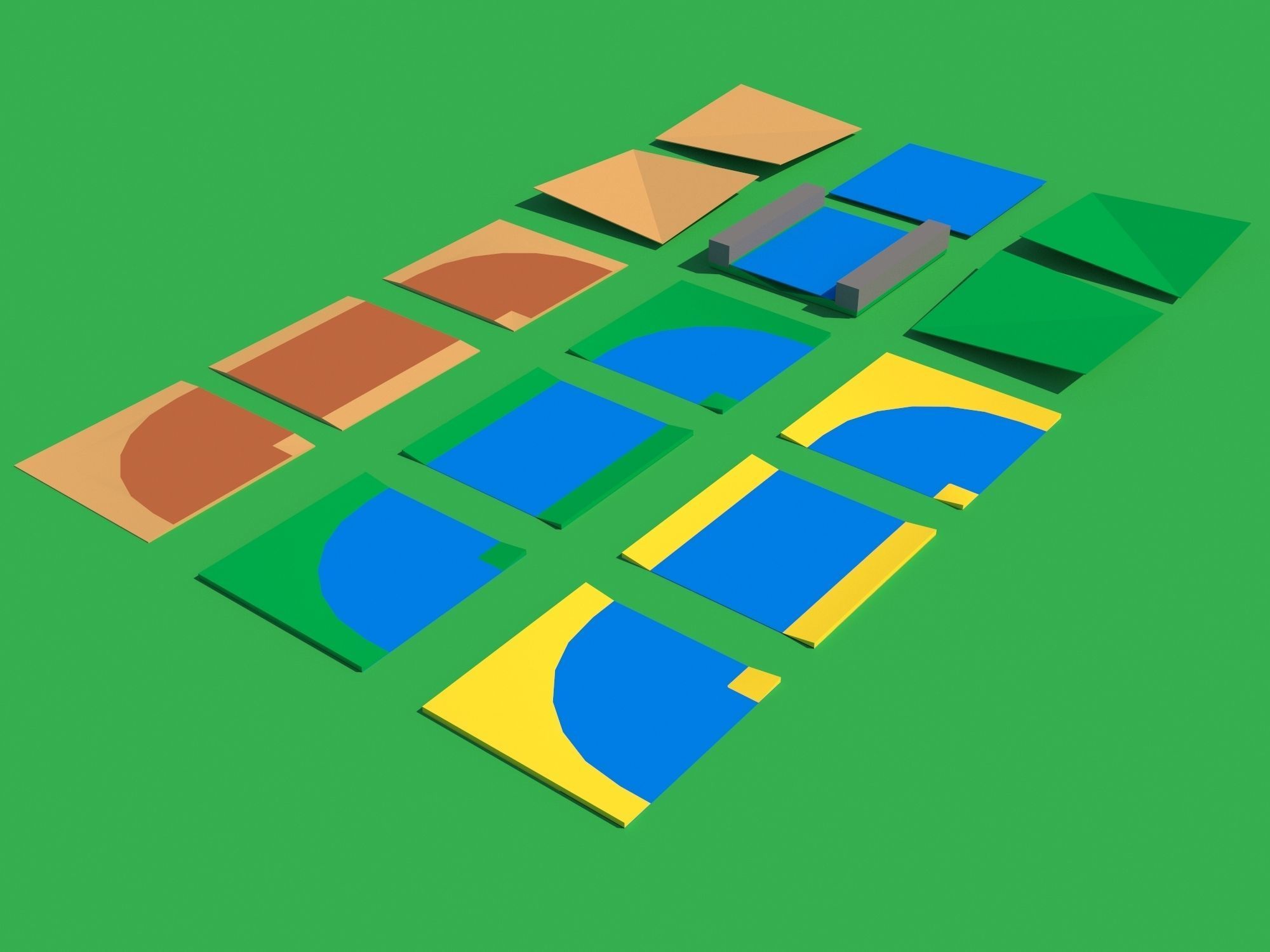 Pack 116 models for farm low poly Low-poly 3D model_12