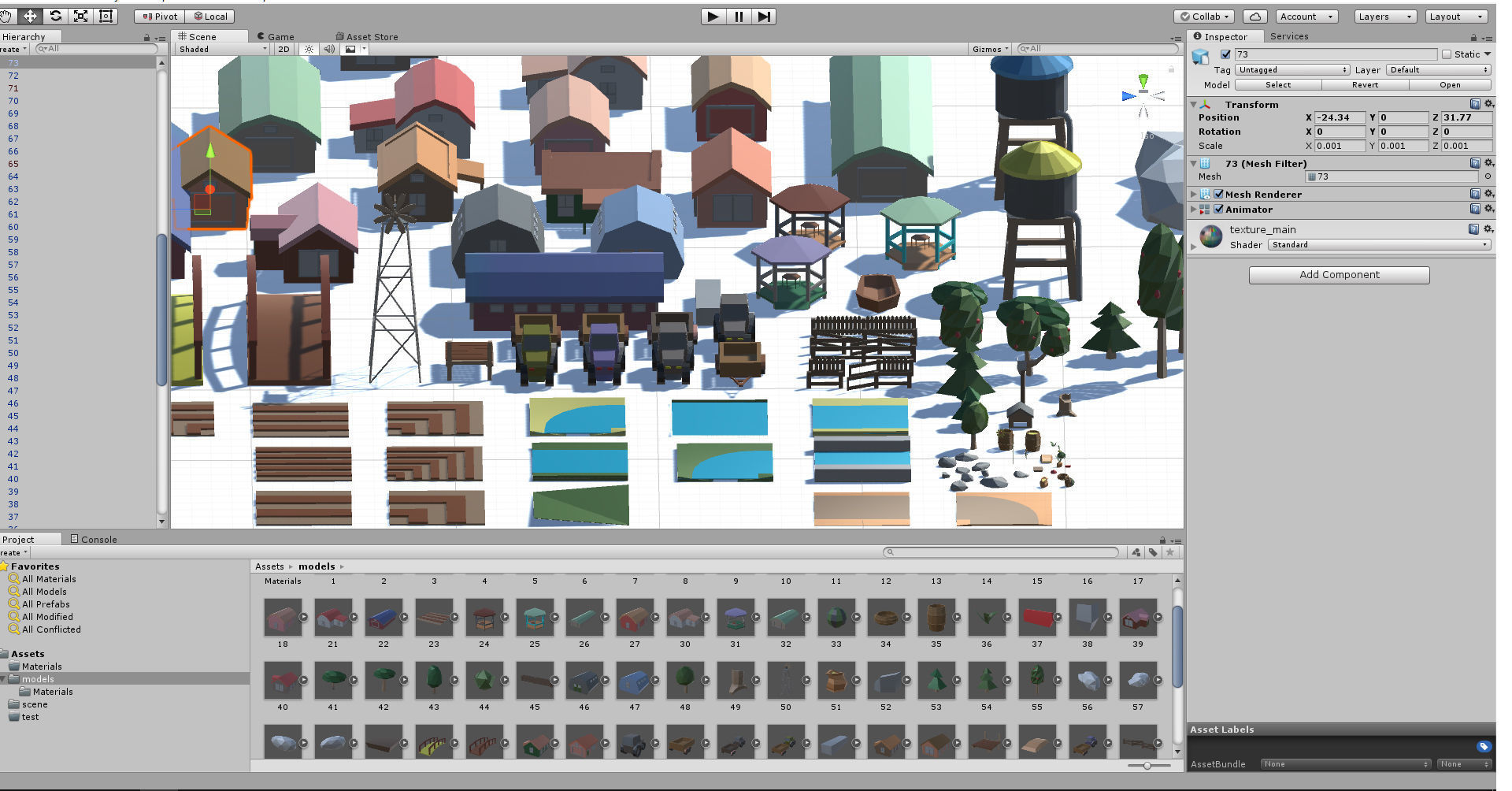 Pack 116 models for farm low poly Low-poly 3D model_4