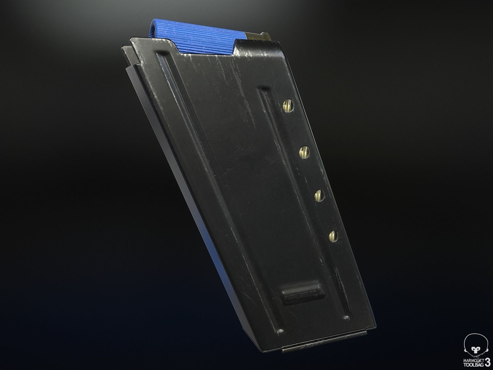 Mag-7 Shotgun Low-poly 3D model_9