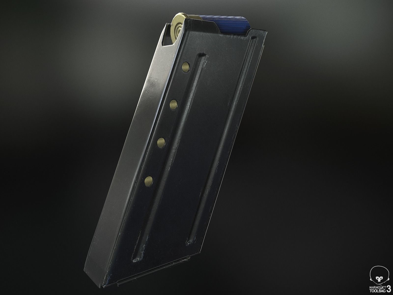 Mag-7 Shotgun Low-poly 3D model_10