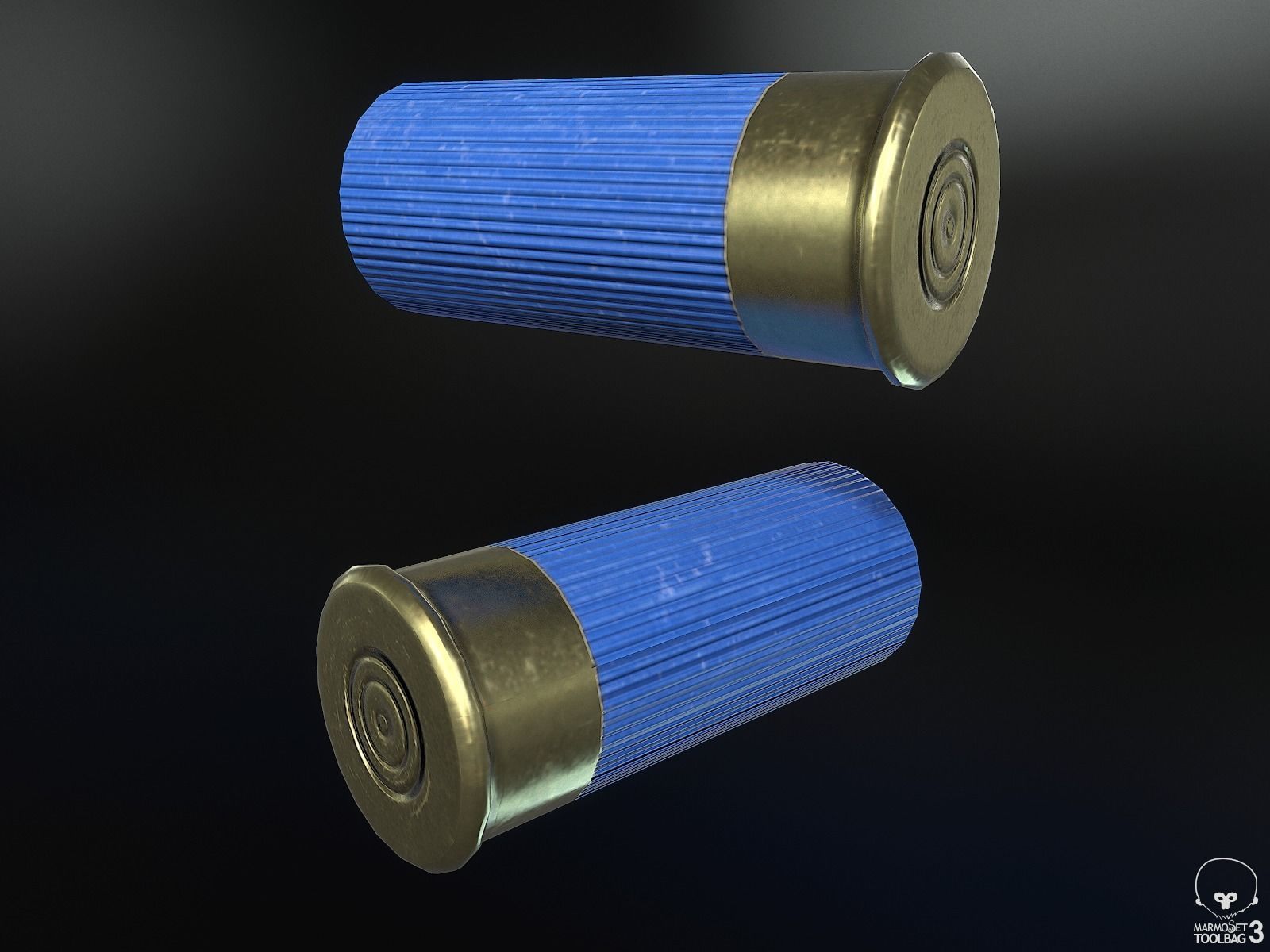 Mag-7 Shotgun Low-poly 3D model_11