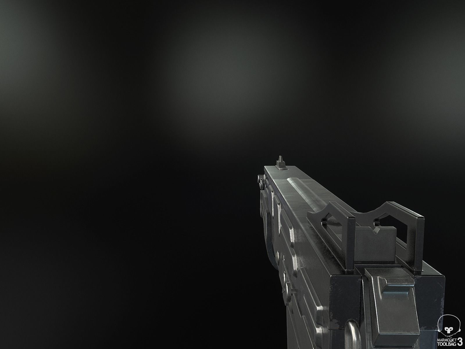 Mag-7 Shotgun Low-poly 3D model_7