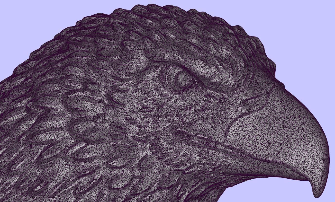 Eagle head  3D print model_17