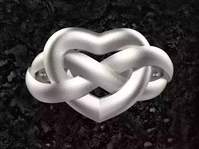 Heart-ring infinity heart ring