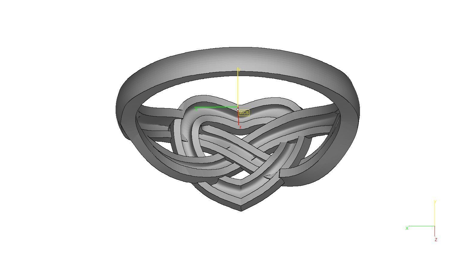 Heart-ring infinity heart ring 3D print model_5