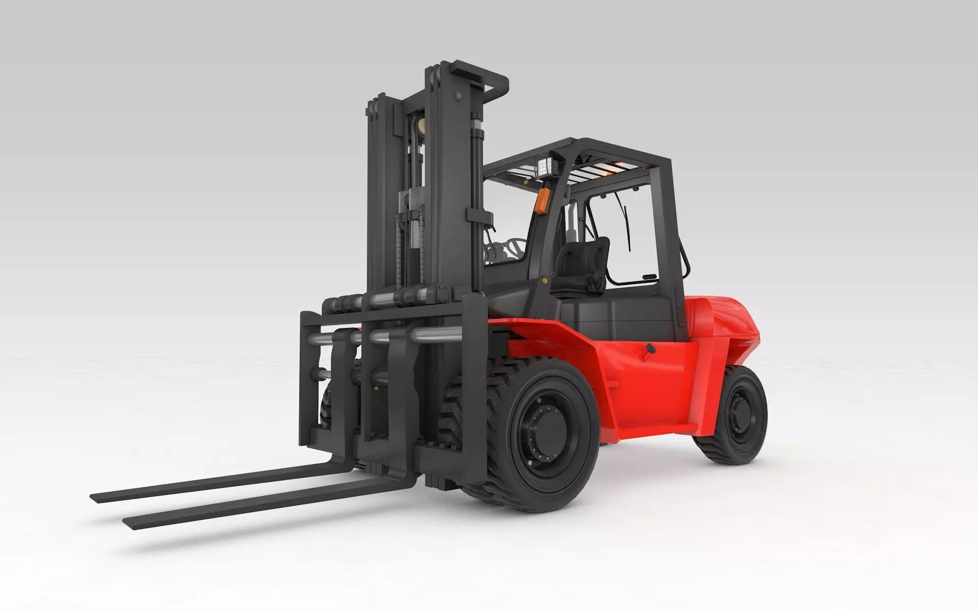 Forklift big 3D model_0