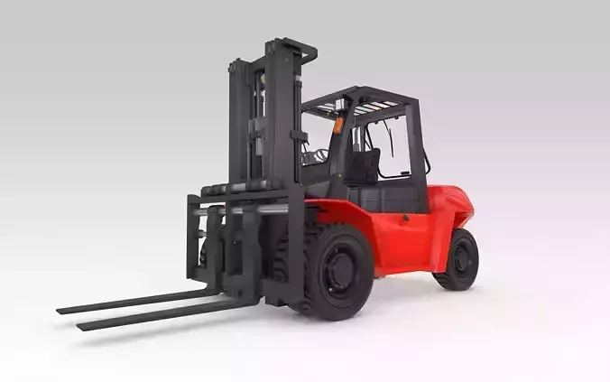 Forklift big 3D model