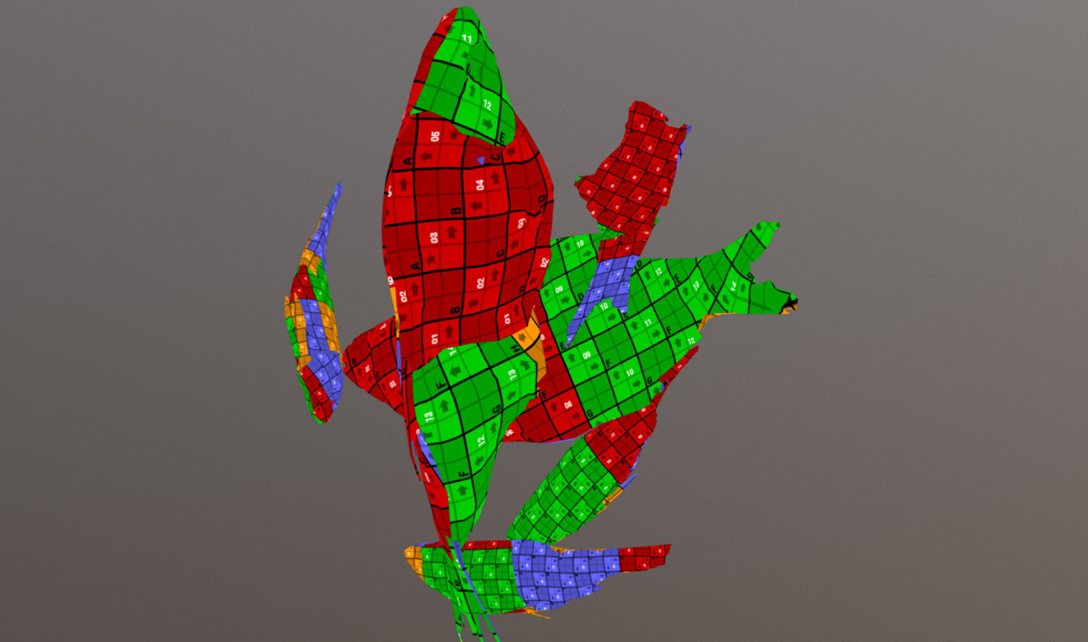 Scanned photorealistic dried fish Low-poly 3D model_29