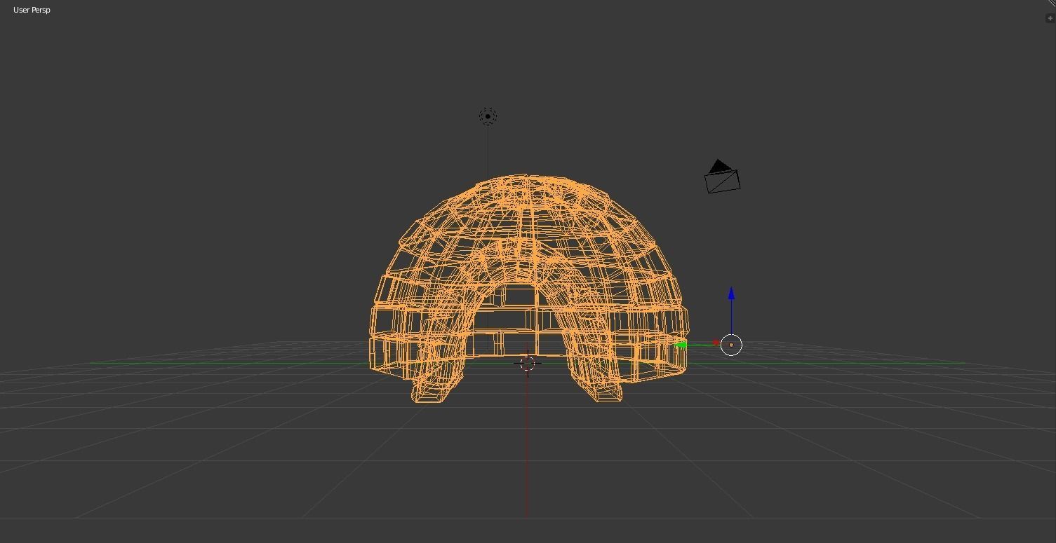 Snow Igloo Low-poly 3D model_9