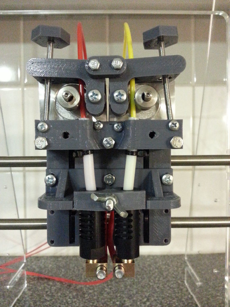 3DCR Double - Dual extruder for Prusa i3 Free 3D print model_1