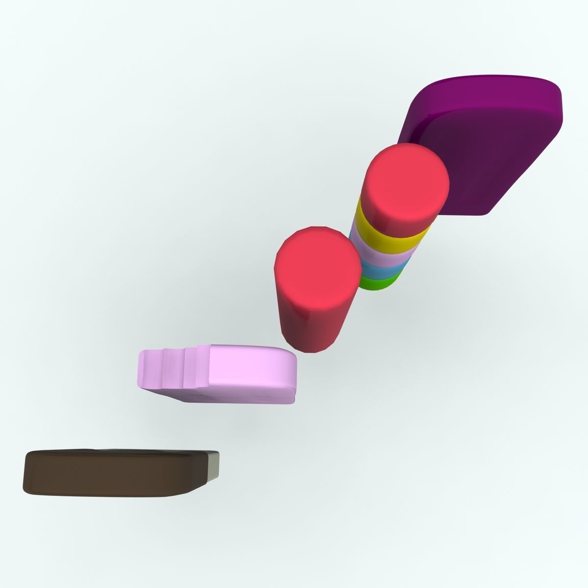 Ice Lolly Collection 3D model_4
