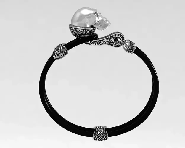 bracelet with a skull