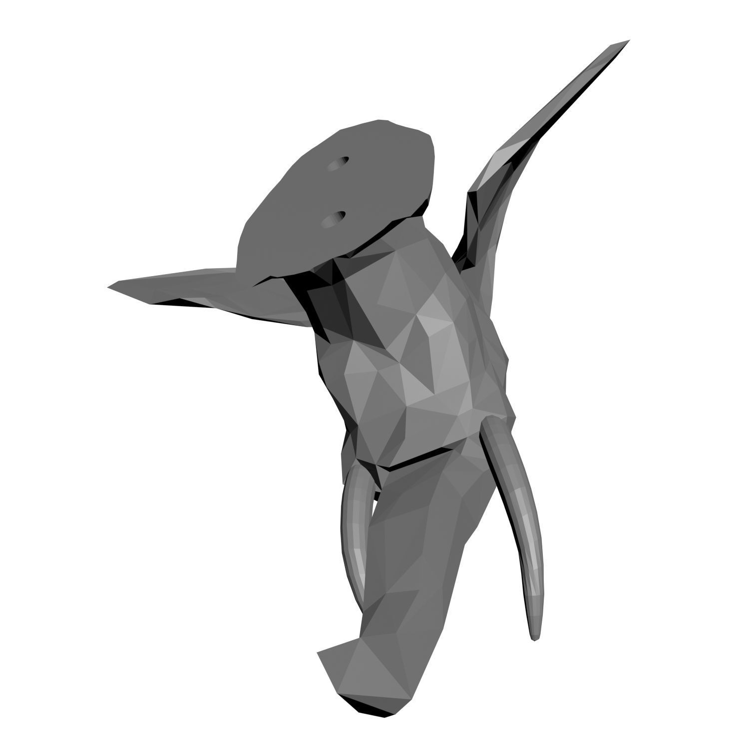 Animal models low-poly 3D print model_10