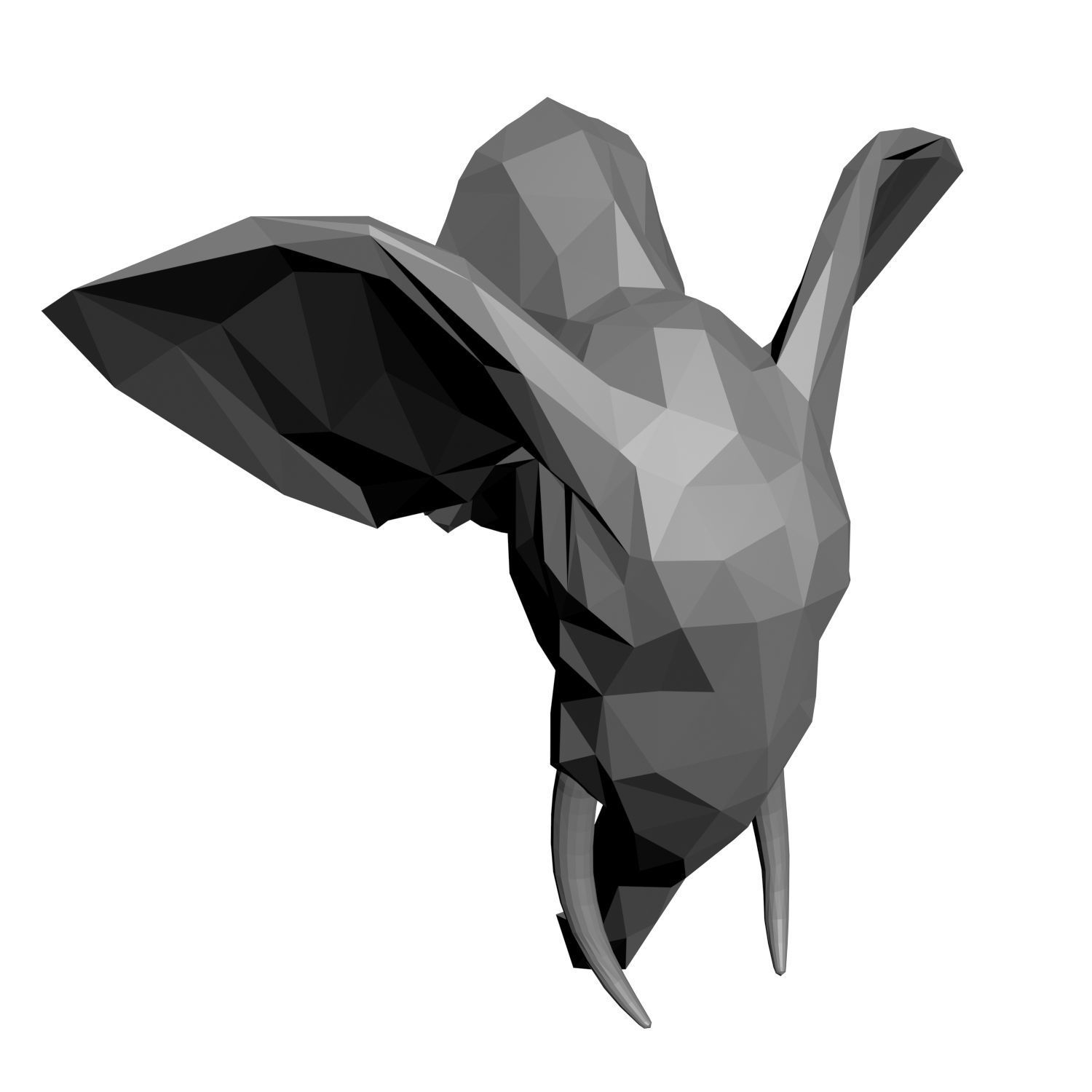 Animal models low-poly 3D print model_13