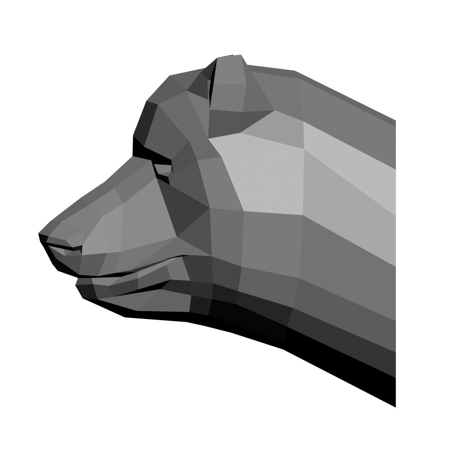 Animal models low-poly 3D print model_9
