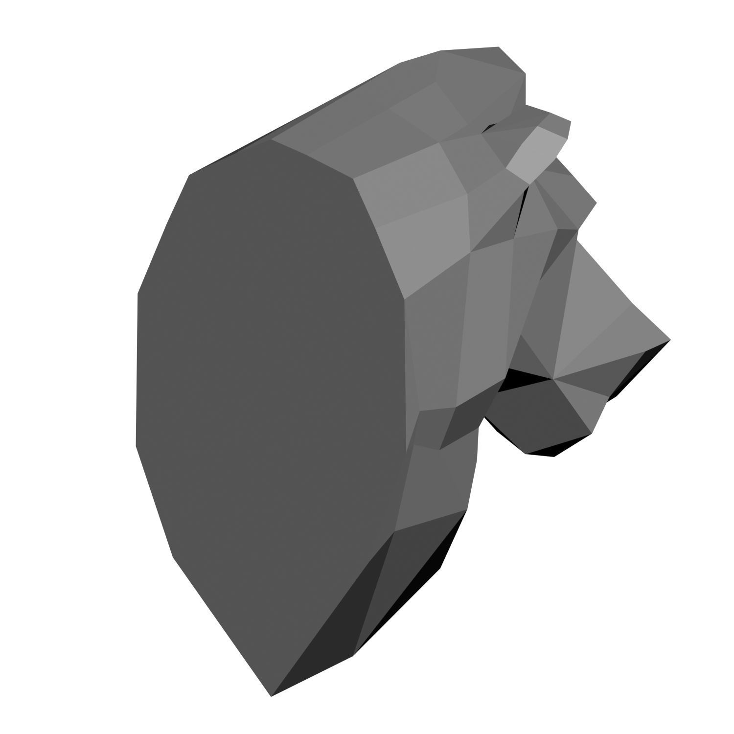 Animal models low-poly 3D print model_14