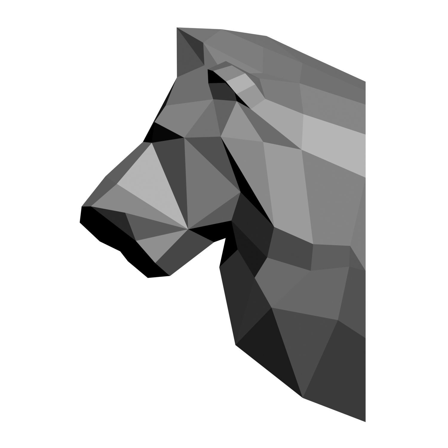 Animal models low-poly 3D print model_16