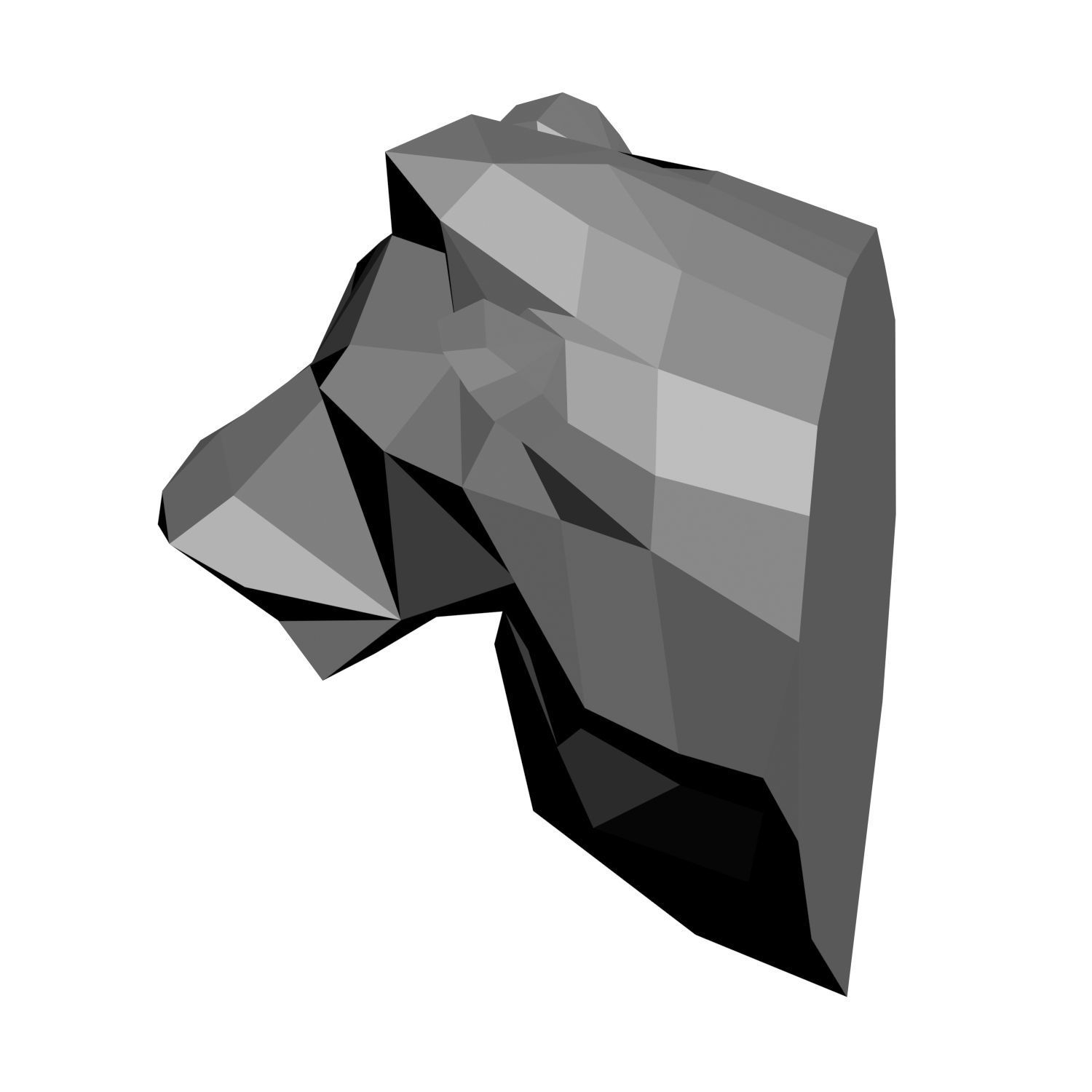 Animal models low-poly 3D print model_15