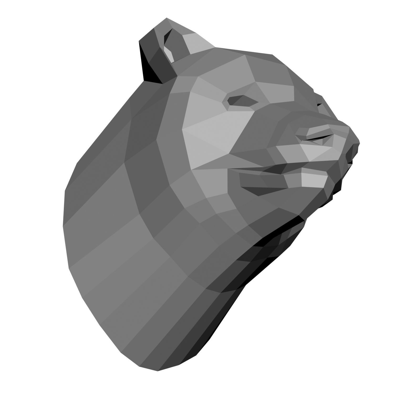 Animal models low-poly 3D print model_6