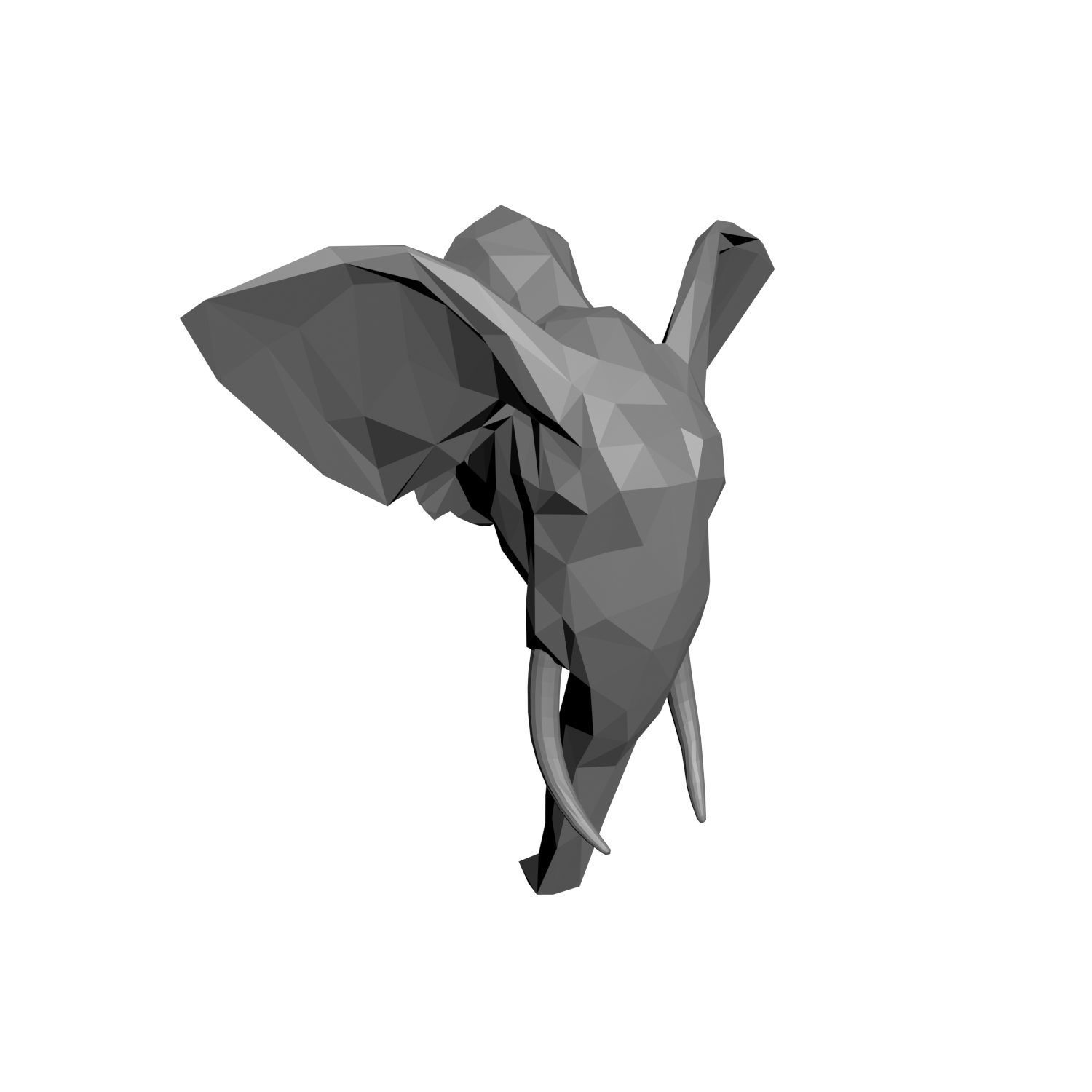 Animal models low-poly 3D print model_2