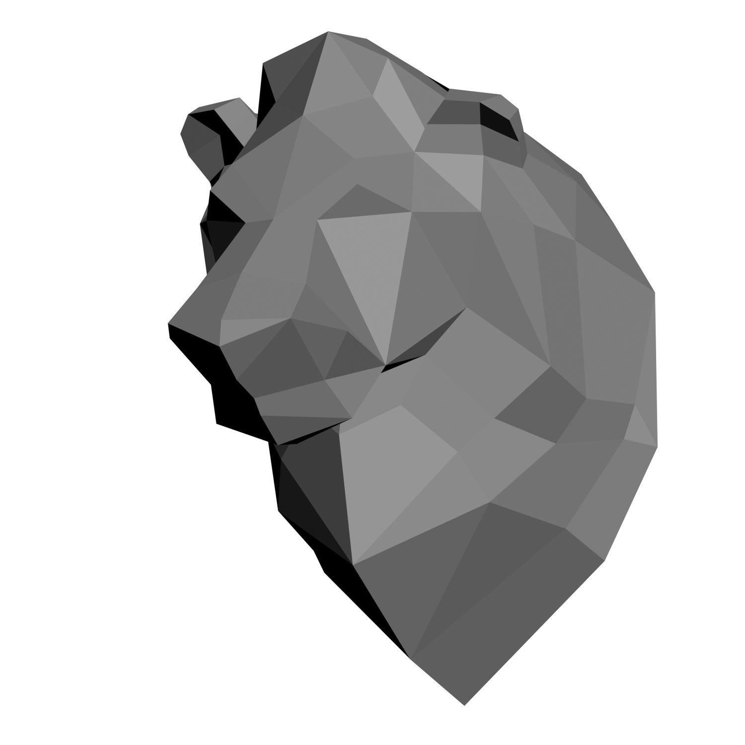 Animal models low-poly 3D print model_3